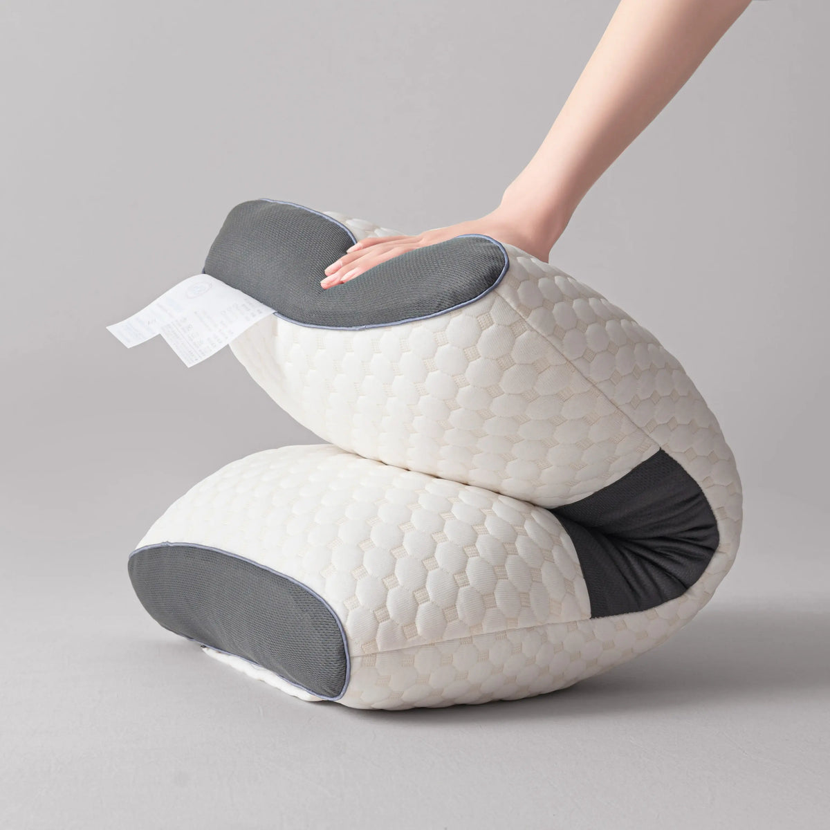 2pcs Massage Neck Pillows Adjustable Ergonomic Orthopedic Contour Support High-Quality Pillow Core All-Season Sleeping