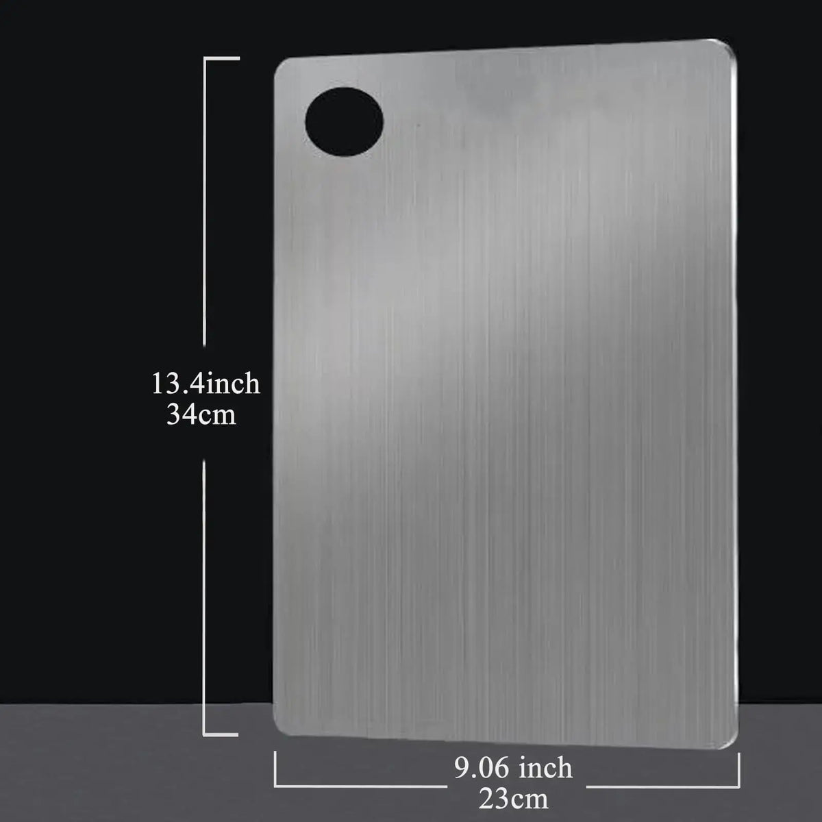 304 Food Grade Stainless Steel Cutting Board Thickened Double Sided Portable Kitchen Chopping Board for Fruit And Meat - Nexvibe