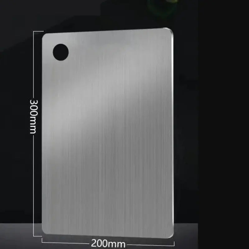 304 Food Grade Stainless Steel Cutting Board Thickened Double Sided Portable Kitchen Chopping Board for Fruit And Meat - Nexvibe