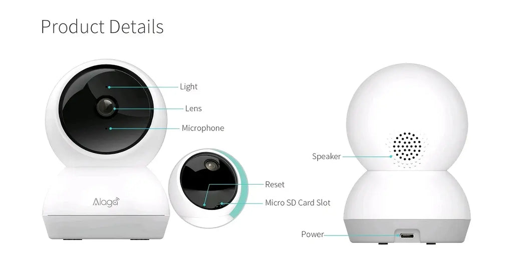 3K Pet Dog Camera with Phone App 5G/2.4G WiFi Indoor Security Baby Camera,AI Detection 360° Pan&Tilt 2-Way Audio Night