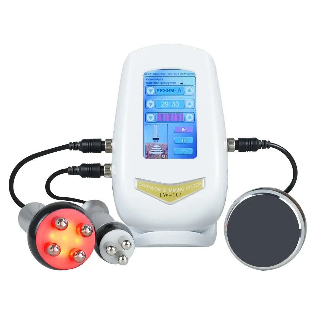 3 In 1 Beauty Body Slimming Massager Cavitation Machine Multi-Functional Device Face Body Tightening Lifting Spa Skincare Tool - Nexvibe