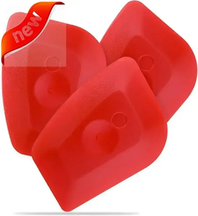 3 Pack Pan Scraper Plastic Kitchen Pot Scrubber Cast Iron Skillet Non Scratch Cleaner Pad Sturdy Durable Food Scraper Tool Set - Nexvibe