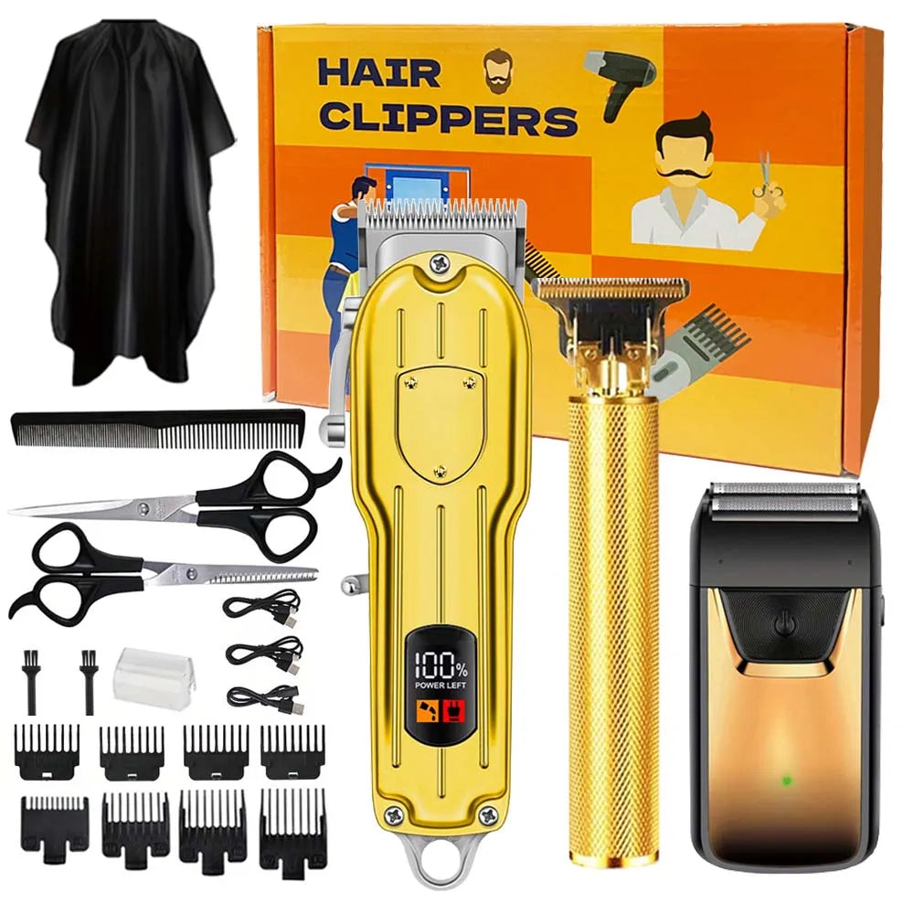 3 in1/1pc Professional Hair Clipper Kit Electric Shaver for Barber Men’s Hair Trimmer Electric Shaver Hair Cutting