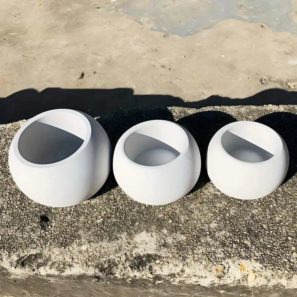3pcs Round Flower Pot Silicone Mold DIY Succulent Plant Vase Round Candle Cup Mold Crafting Materials Plaster Cement Resin Mold - Nexvibe