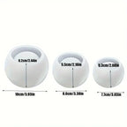 3pcs Round Flower Pot Silicone Mold DIY Succulent Plant Vase Round Candle Cup Mold Crafting Materials Plaster Cement Resin Mold - Nexvibe