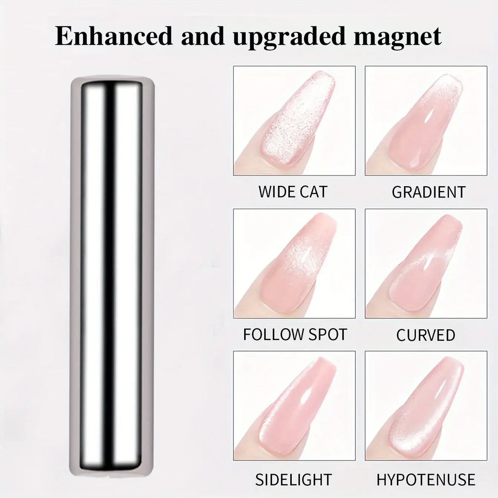3x0.7cm Round Nail Art Cat Eye Gel Magnetic Pen for Gel Polish 3D Cat Eye Nails Painting Strong Magnet Stick Manicure DIY 2030 - Nexvibe