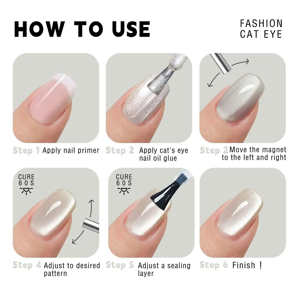 3x0.7cm Round Nail Art Cat Eye Gel Magnetic Pen for Gel Polish 3D Cat Eye Nails Painting Strong Magnet Stick Manicure DIY 2030 - Nexvibe