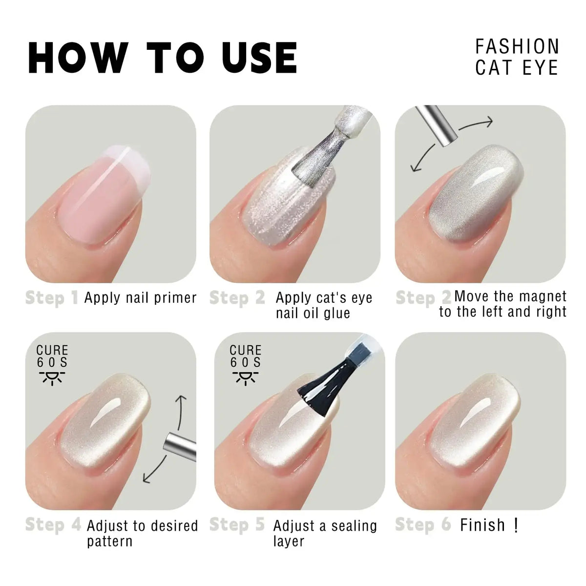 3x0.7cm Round Nail Art Cat Eye Gel Magnetic Pen for Gel Polish 3D Cat Eye Nails Painting Strong Magnet Stick Manicure DIY 2030 - Nexvibe