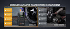 4-IN-1 Car Jump Starter with Air Compressor Peak 5000A Auto Battery Booster 150PSI Air Pump Portable Power Bank Tire