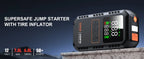 4-IN-1 Car Jump Starter with Air Compressor Peak 5000A Auto Battery Booster 150PSI Air Pump Portable Power Bank Tire