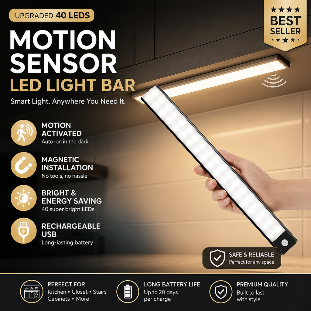 Rechargeable Motion Sensor LED Night Lights (2-Pack)