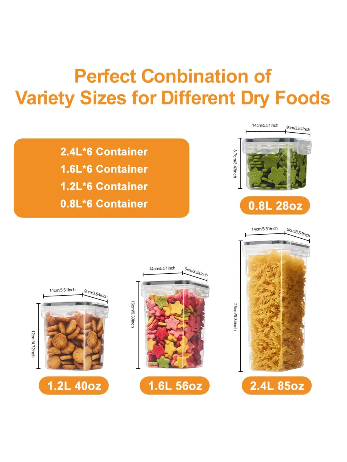 48pcs，kitchen gadgets, sealed pasta boxes with LIDS, labels and markings - versatile containers for pasta, dry food - Nexvibe