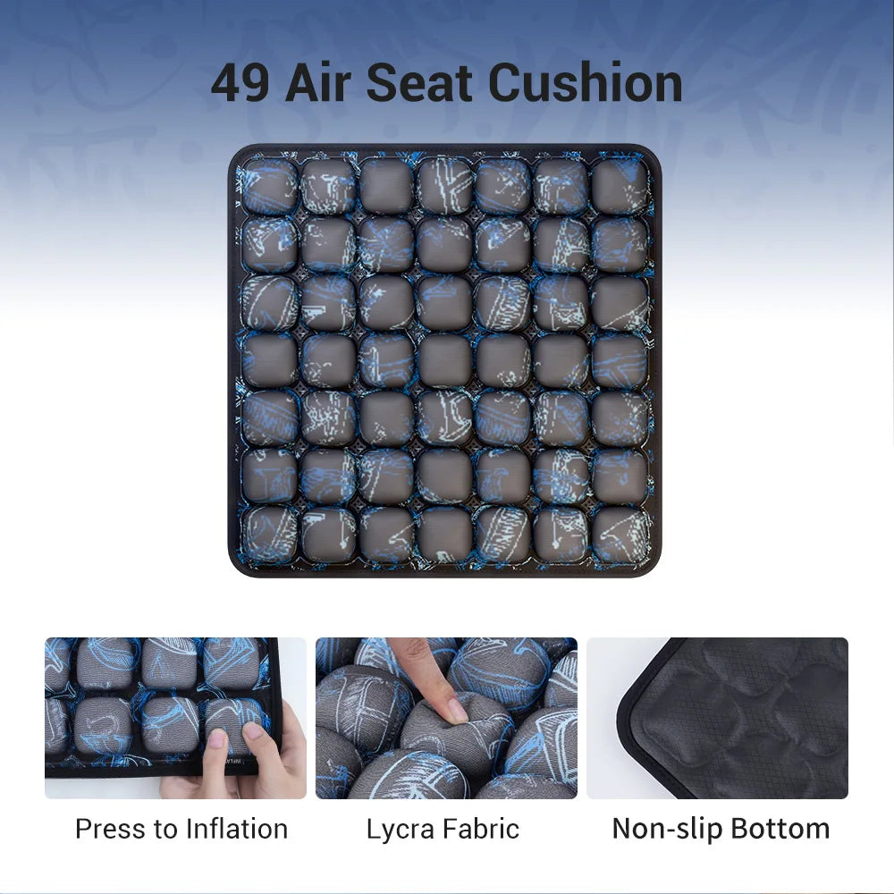 49 Cell Air Seat Cushion for Office & Home & Outside Etc / The Product Comes with a Transparent Matte-Finish Bag. - 49