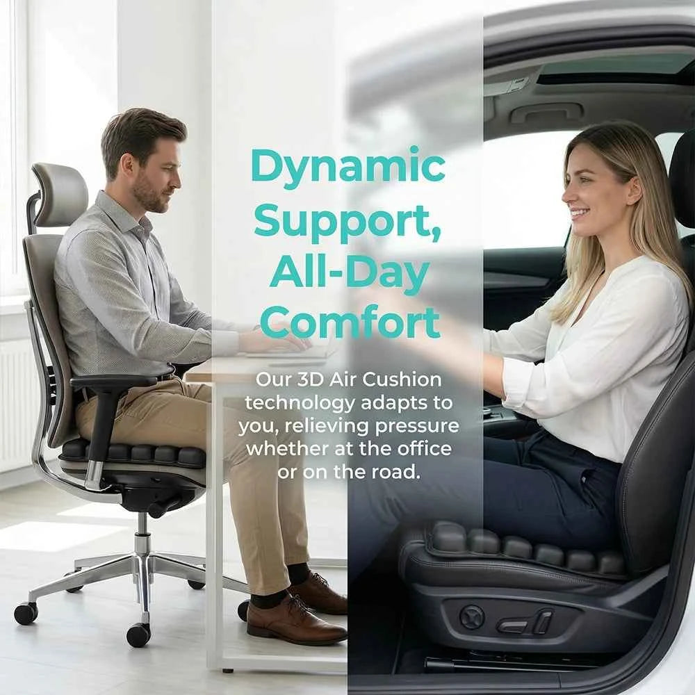49 Cell Air Seat Cushion for Office & Home & Outside Etc / The Product Comes with a Transparent, Matte-Finish Bag.