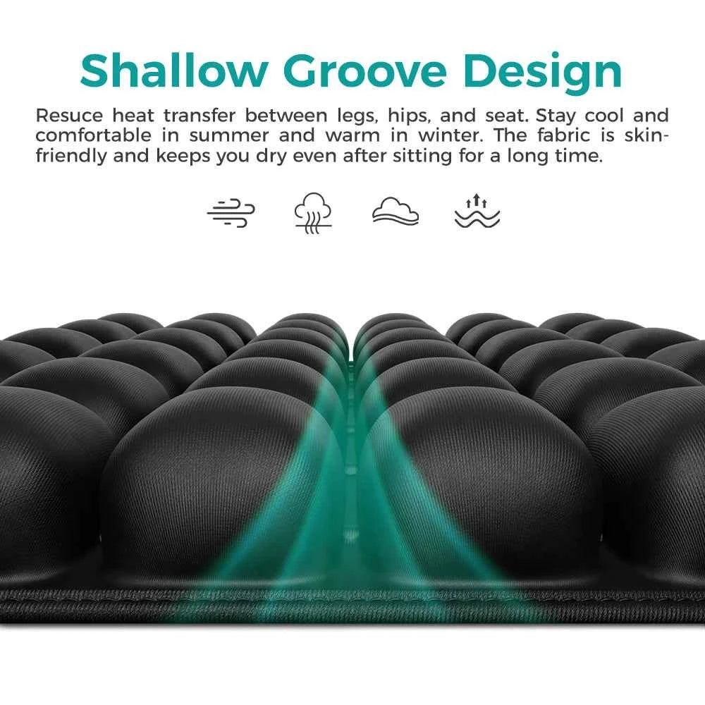 49 Cell Air Seat Cushion for Office & Home & Outside Etc / The Product Comes with a Transparent, Matte-Finish Bag.