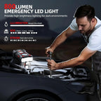 5-in-1 Multifunctional Air Pump Jump Starter with Air Compressor 3000A Peak/150PSI Battery Jump Starter Digital Tire Inflator - Nexvibe