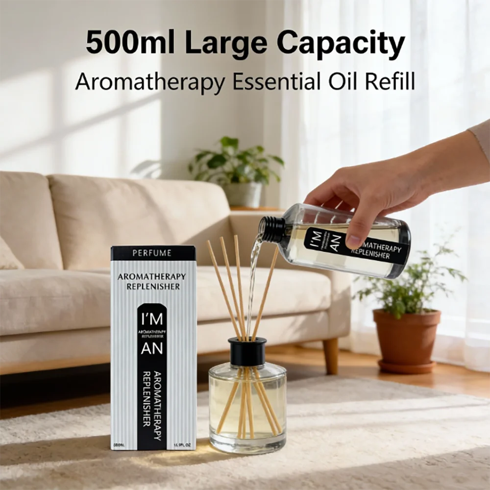 500ML Lasting Flameless Hotel Hilton Marriott White Tea Aromatherapy Refill Essential Oil for humidifier Fresh Air