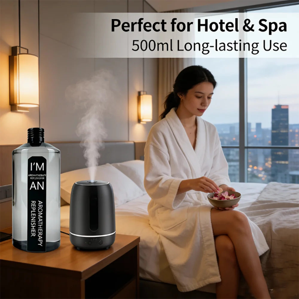 500ML Lasting Flameless Hotel Hilton Marriott White Tea Aromatherapy Refill Essential Oil for humidifier Fresh Air
