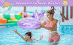 Inflatable Swim Ring, Cute Mermaid Dinosaur Unicorn Mouse Swimming Pool Floats Tube Raft, Water Bathtub Beach Party Toys