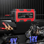 6V 12V 1.5A Smart Car Battery Charger for Lead-Acid AGM GEL Batteries (US) - United States