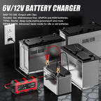6V 12V 1.5A Smart Car Battery Charger for Lead-Acid AGM GEL Batteries (US) - United States