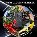 6 in 1 Jump Starter with Air Pump Peak 5000A Booster 150PSI Tire Inflator 8L Gas/4L Diesel with DC Power Cord 400LM