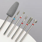6pcs/set Diamond Sand Nail Files Drill Cuticle Polishing Bit Nail Grinding Head Electric Manicure Set for Removing Acrylic - Nexvibe