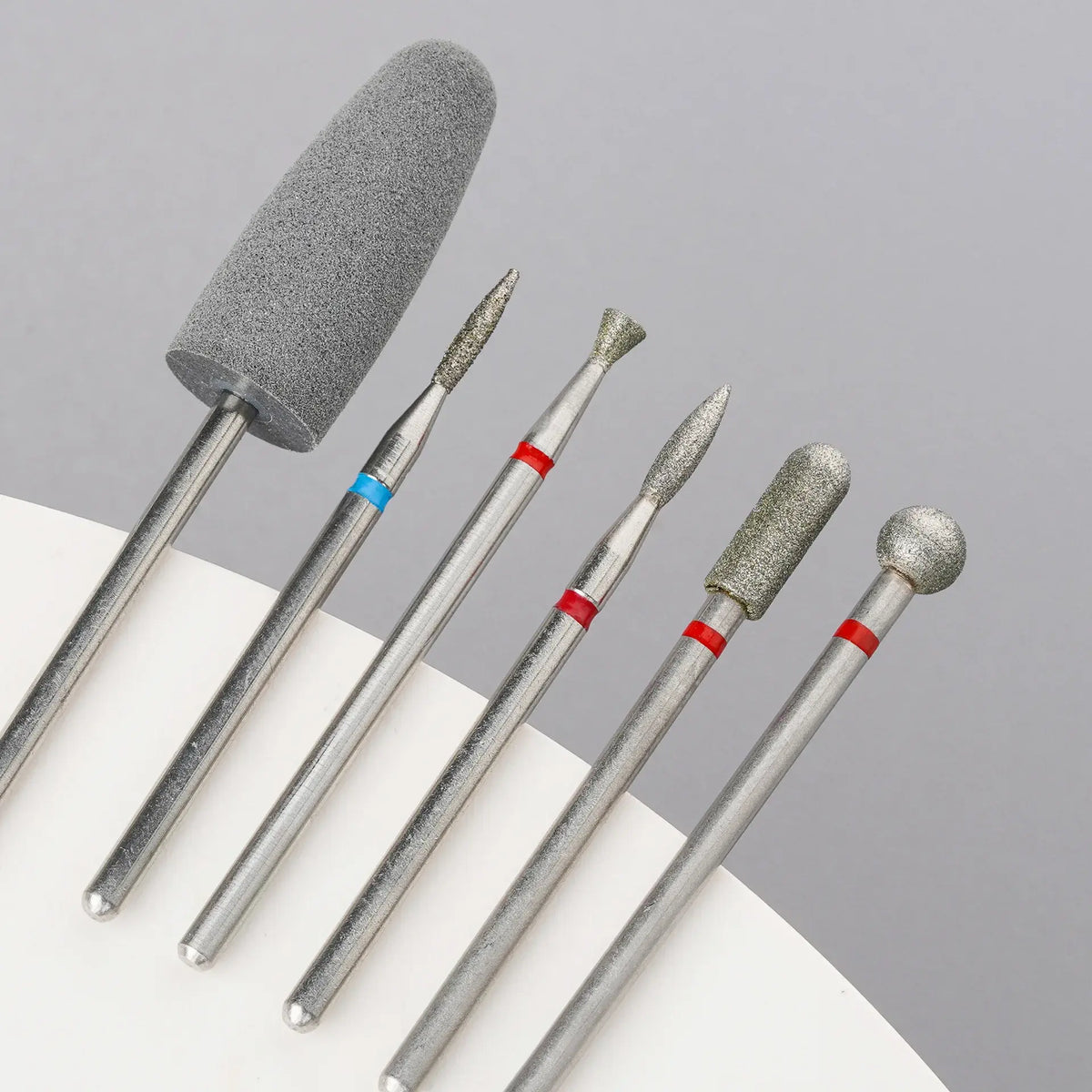 6pcs/set Diamond Sand Nail Files Drill Cuticle Polishing Bit Nail Grinding Head Electric Manicure Set for Removing Acrylic - Nexvibe