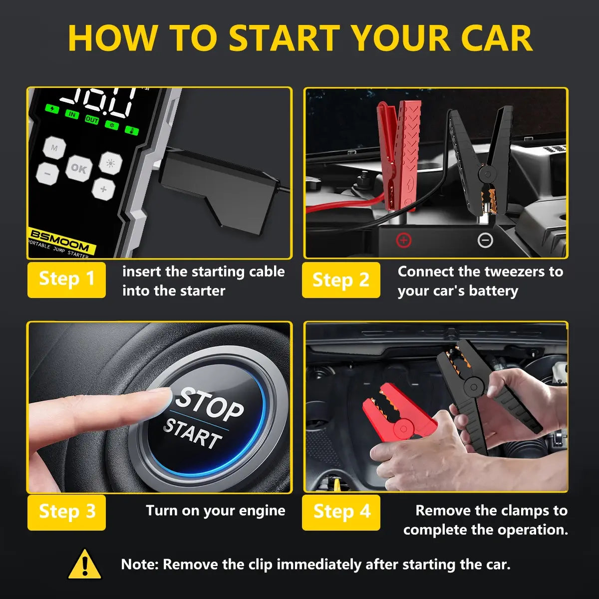 7000A Car Jump Starter with Air Compressor Battery Booster 12V Power Bank with LED Flashlight Smart Cable with Voltage