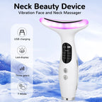7Color Neck Face Massager Facial Massager Tool for Skin Care at HomeVibrating Face Massager with ThermalsGalvanic