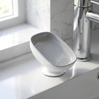 Quick-Dry Soap Dish, 2-Tier Detachable with Drainage Plate, Keeps Sink Dry | Fast US Shipping
