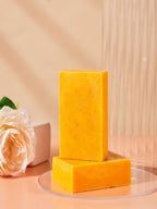 Lemon Turmeric Kojic Soap,Natural Handmade Soap,Turmeric Soaps Bar For Face And Body, Smooth Skin Tumeric Soapes,Deep Cleansing Soaps For Men & Women