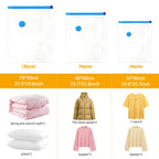 Vacuum Storage Bags with Electric Pumps That Save Space, Available in Multiple Sizes (S/M/L), Made of PA+PE Material, Featuring