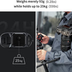 PGYTECH Beetle Camera Clip with Plate Camera Quick Release System for Sony/Nikon/DSLR Action Camera Backpack Camera Strap Mount
