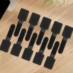 10 Black/white Cable Ties, Black and White Cable Organizer, Used for Data Cable Management and Desktop Computers