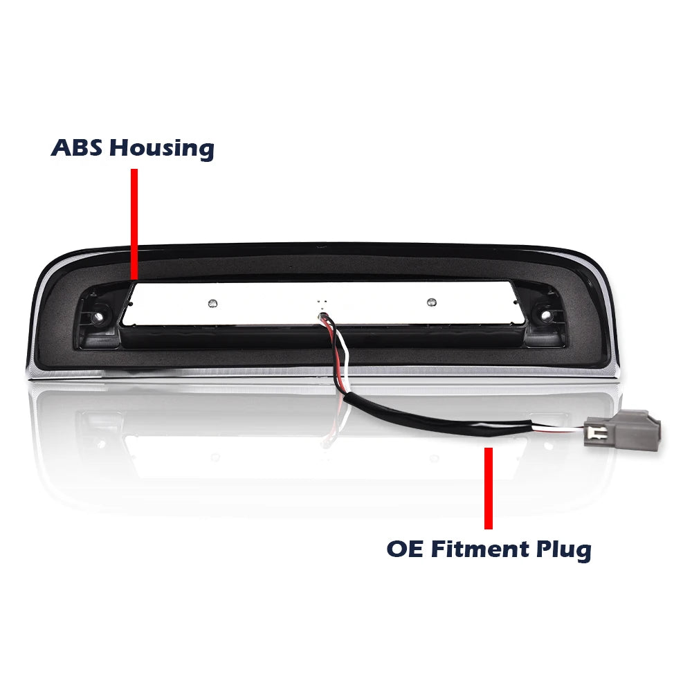 Led Rear Third Brake Light Lamp Fit for 2014-2018 Chevy Silverado Gmc Sierra X Style 3D Led Bar Black Dot-Certified 23509162