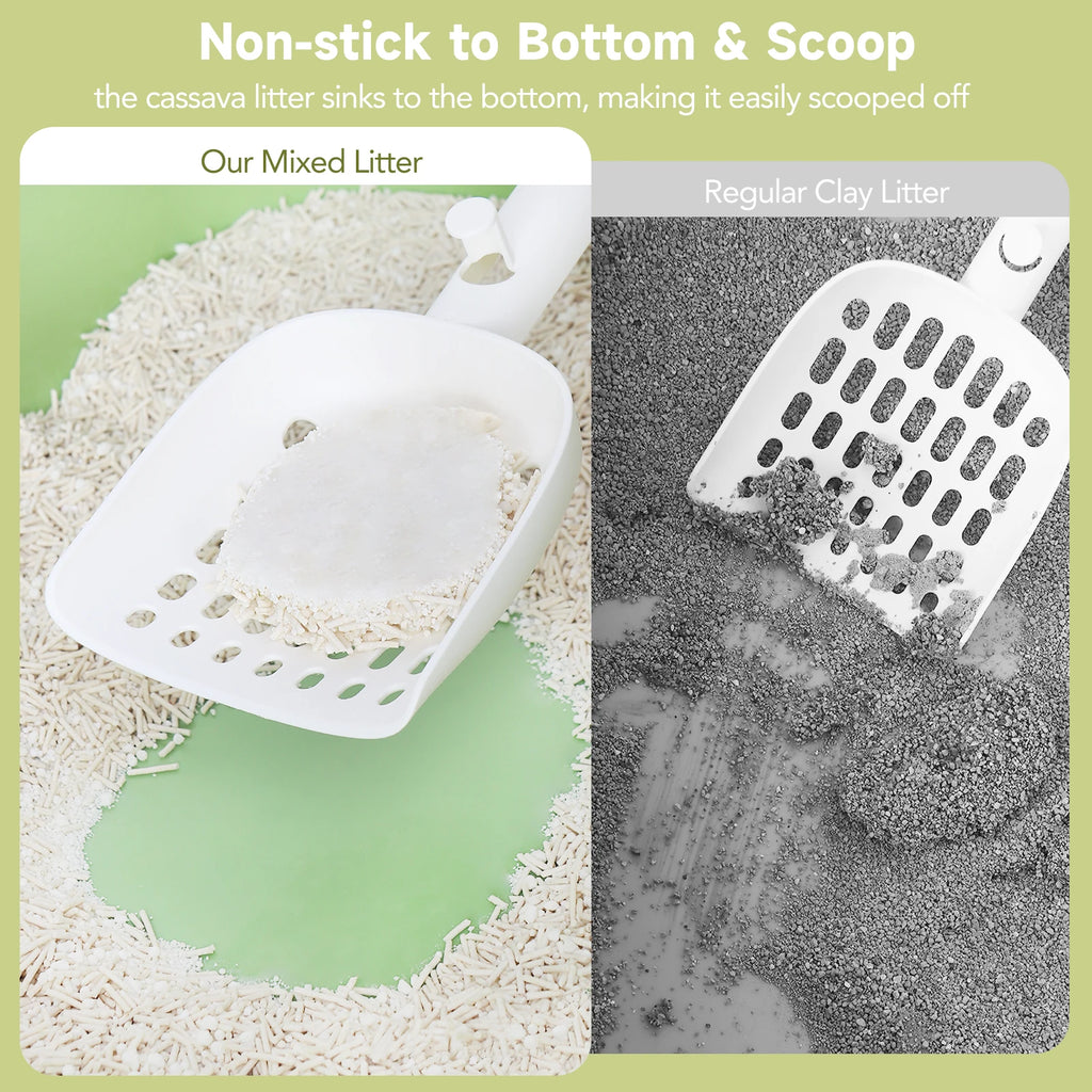 Ezskuup Non-Stick Ultra Clumping Cassava Tofu Cat Litter Odour Control Low Tracking Kitty Litter Plant-Based Ingredient 4KG/PACK