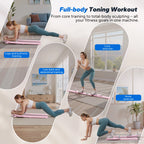 MERACH Pilates Board Multifunctional Abdominal Plate Detachable Ab Trainer with Anti-Slip Design Portable Pilates Reformer