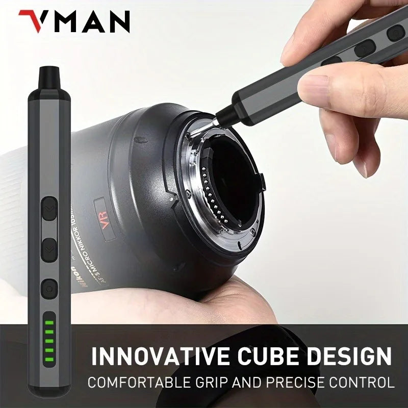 68 In 1 Mini Precision Electric Cordless Screwdriver,Magnetic Bits,Pc & Watch Repair Tools With Led,5 Torque Settings,Men'S Gift