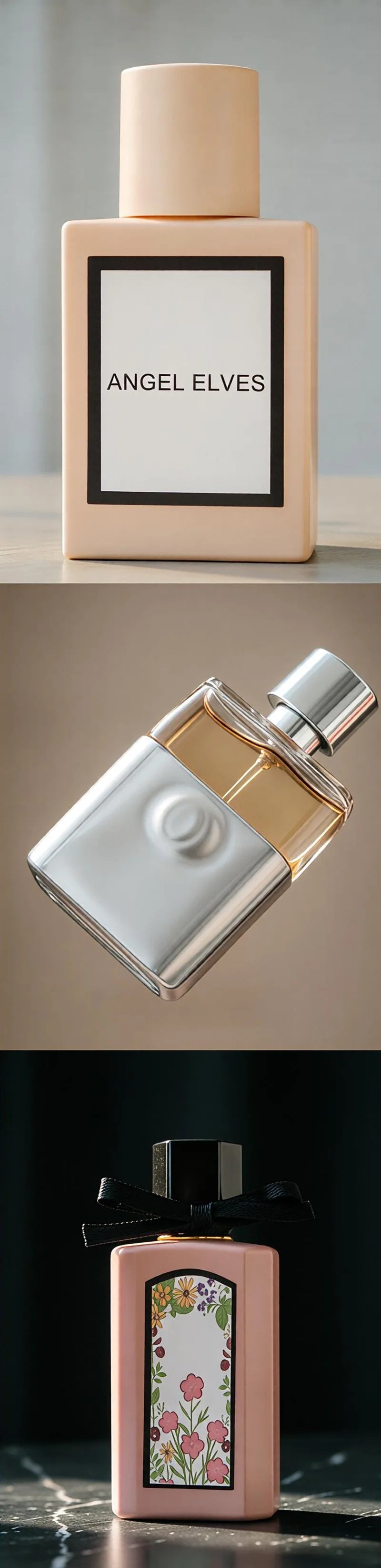 Women's Floral Eau De Toilette Perfume For Ladies Long Lasting Fresh Scent Daily Party Gift 4Pcs 100ml Gift Set