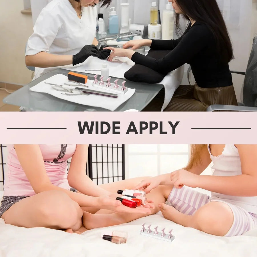 5pcs Nail Holder False Nail Tip Practice Stand Crystal Base Magnetic Holder Nail Art Display For Art Salon DIY & Practice Tools