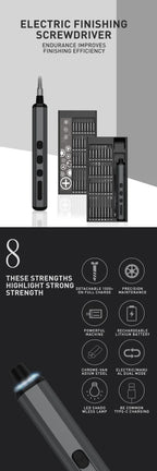68 In 1 Mini Precision Electric Cordless Screwdriver,Magnetic Bits,Pc & Watch Repair Tools With Led,5 Torque Settings,Men'S Gift