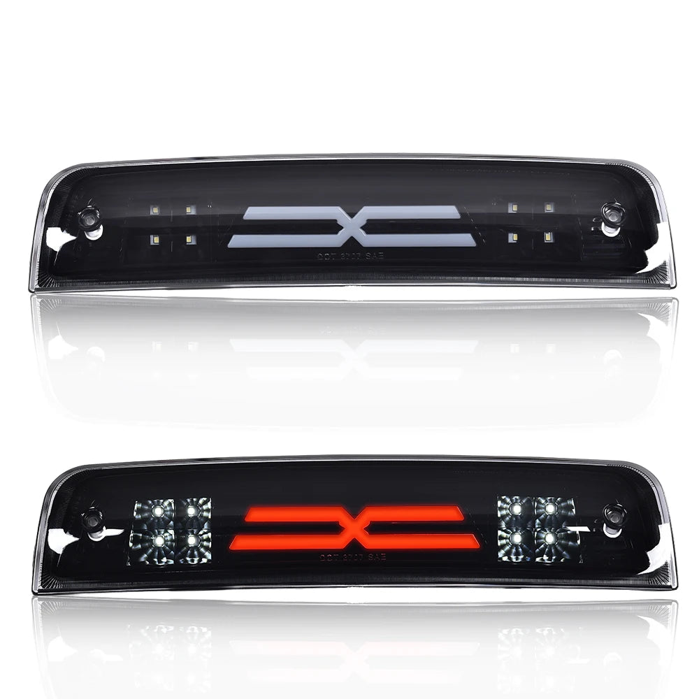 LED 3Rd Third Brake Light Cargo Lamp Fit For 2009-2017 Dodge Ram 1500 2500 3500 Smoked Housing High-Mount Light