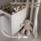 Foldable Storage Box with Wheels – Large Capacity, Dustproof & Multi-Purpose Storage Cabinet, Household Organizer Items