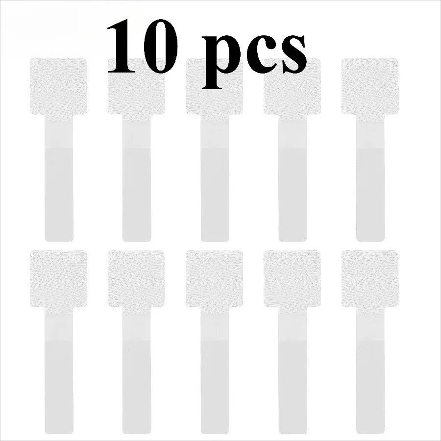 10 Black/white Cable Ties, Black and White Cable Organizer, Used for Data Cable Management and Desktop Computers