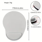 EVA Wrist Support Mouse Pad, Office Keyboard Wrist Rest, Memory Foam Non-slip Mouse Pad