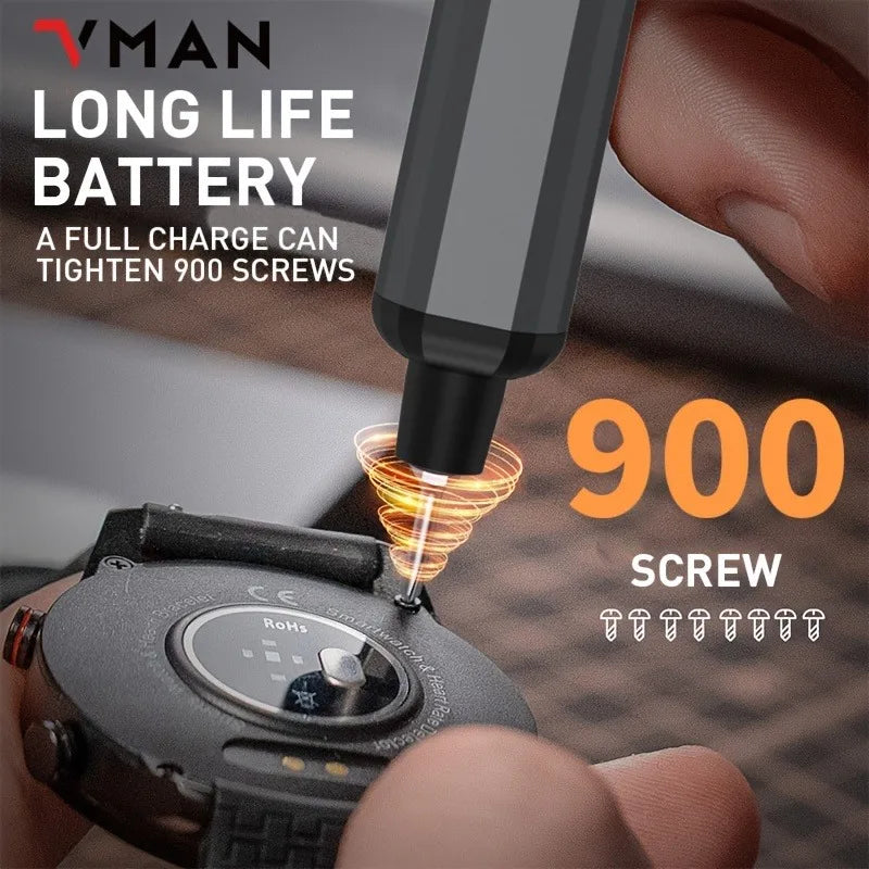 68 In 1 Mini Precision Electric Cordless Screwdriver,Magnetic Bits,Pc & Watch Repair Tools With Led,5 Torque Settings,Men'S Gift