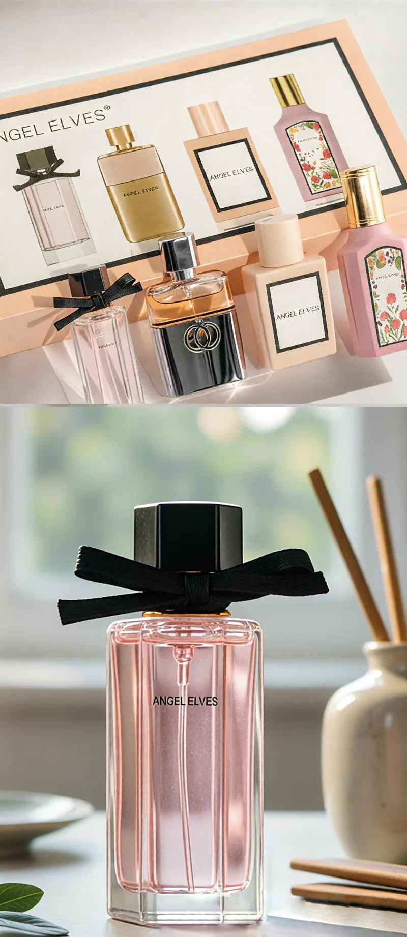 Women's Floral Eau De Toilette Perfume For Ladies Long Lasting Fresh Scent Daily Party Gift 4Pcs 100ml Gift Set