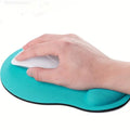 EVA Wrist Support Mouse Pad, Office Keyboard Wrist Rest, Memory Foam Non-slip Mouse Pad