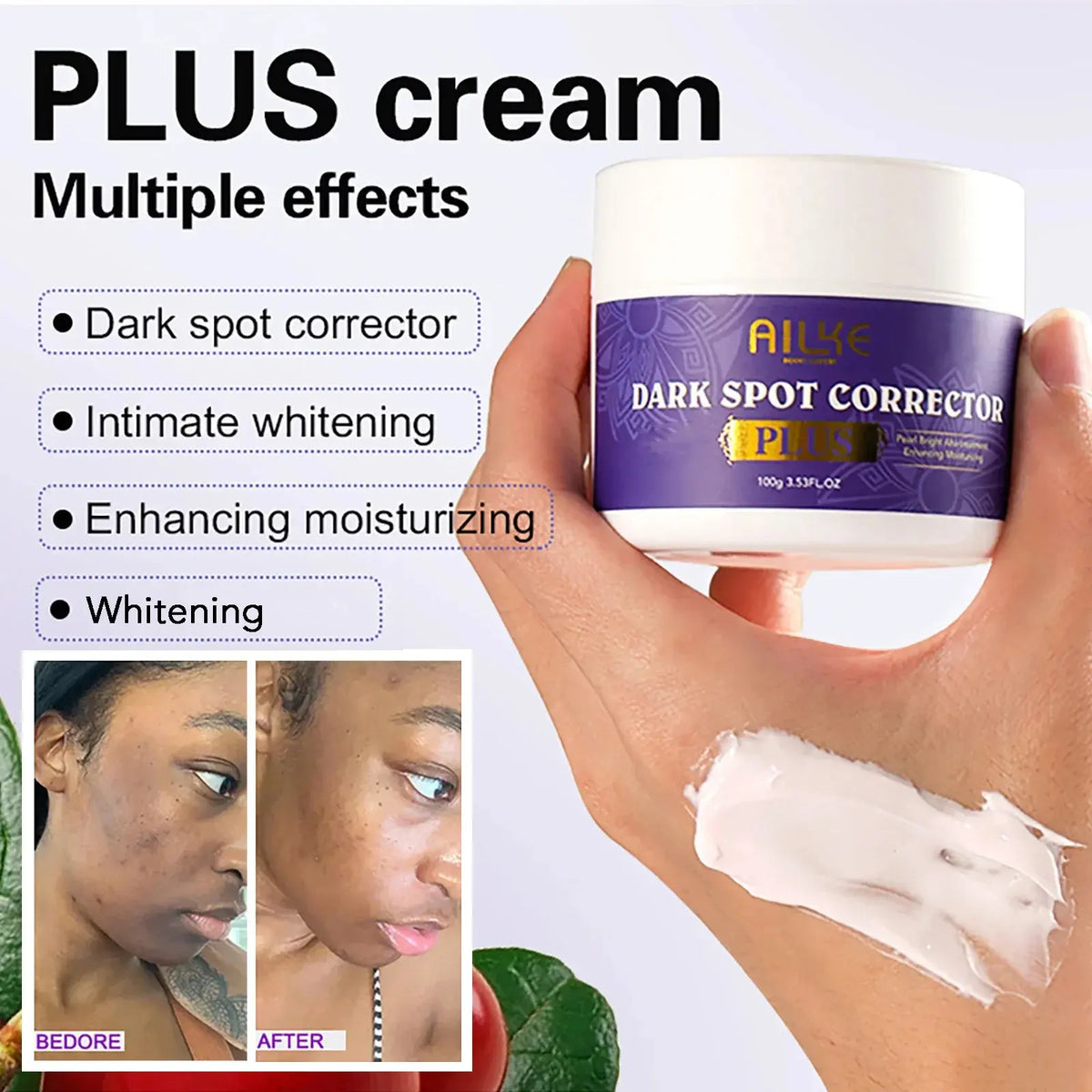 AILKE Anti-Black Spots Serum, Brightening Essence for an Even & Radiant Complexion, Reduce Freckles, Pigmentation, 120 ml - Nexvibe